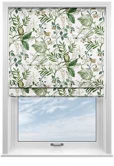 Iquitos, Lush Green - Motorised Roman Blind